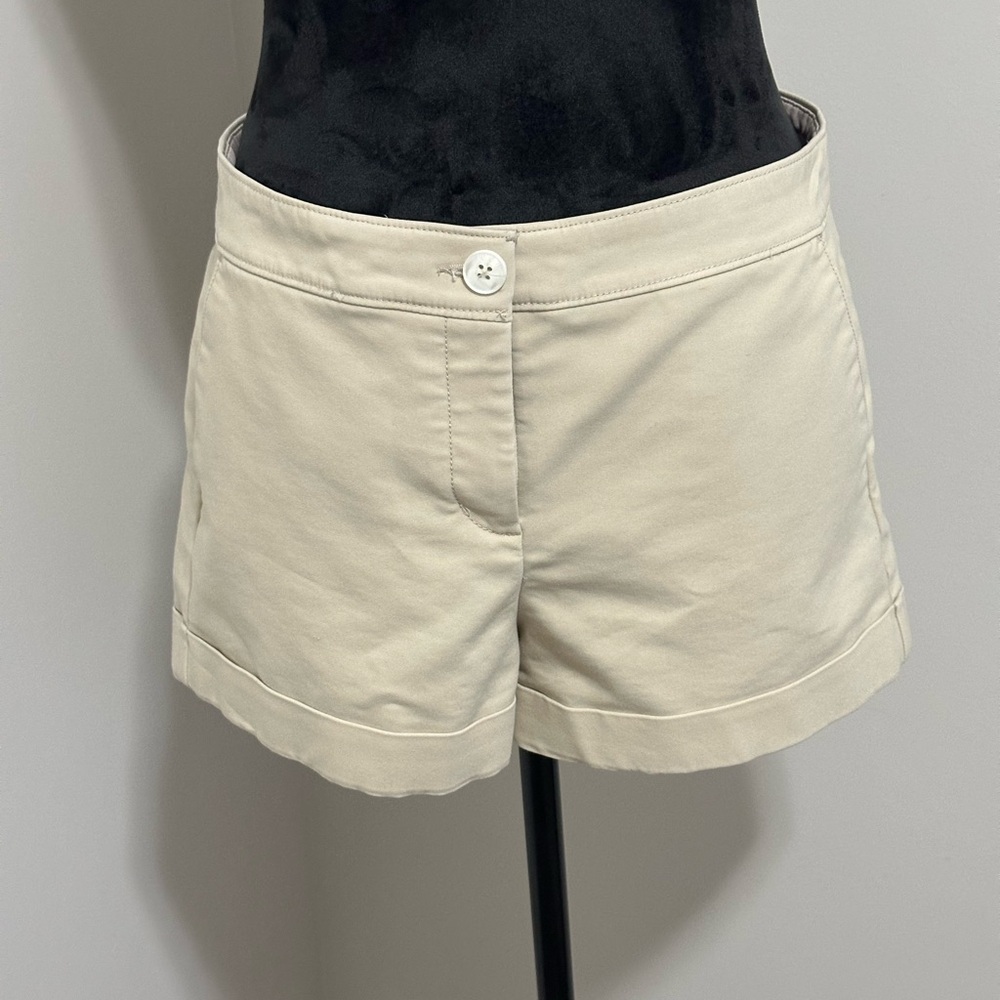 Express Cream High Waist Shorts